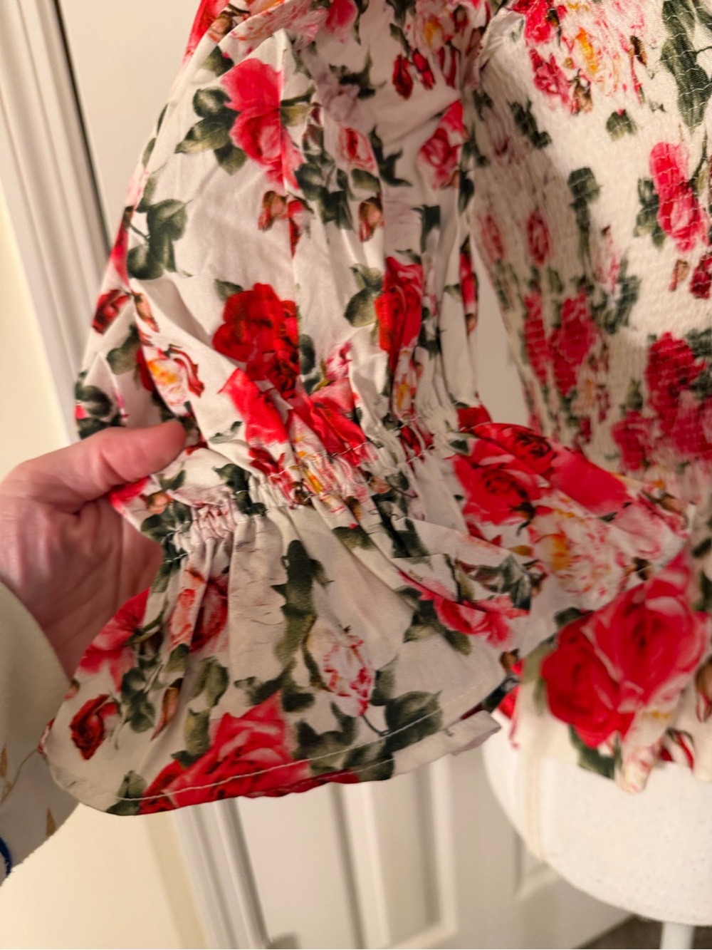 Anthropologie Smocked Sweatheart Blouse NWT! - Picture 13 of 16